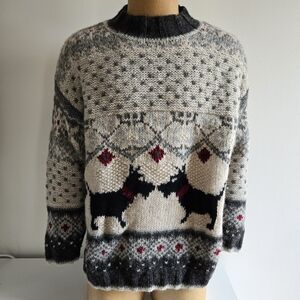 Men's Festive Knit Crewneck Sweater
